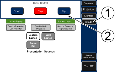 Crestron Window Blinds Controls