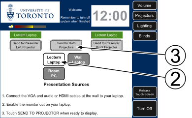 Crestron Source Selection for Laptop