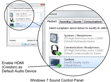 Windows 7 Sound Control Panel